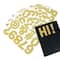12 Pack: Gold Glitter Alphabet Stickers by Recollections™